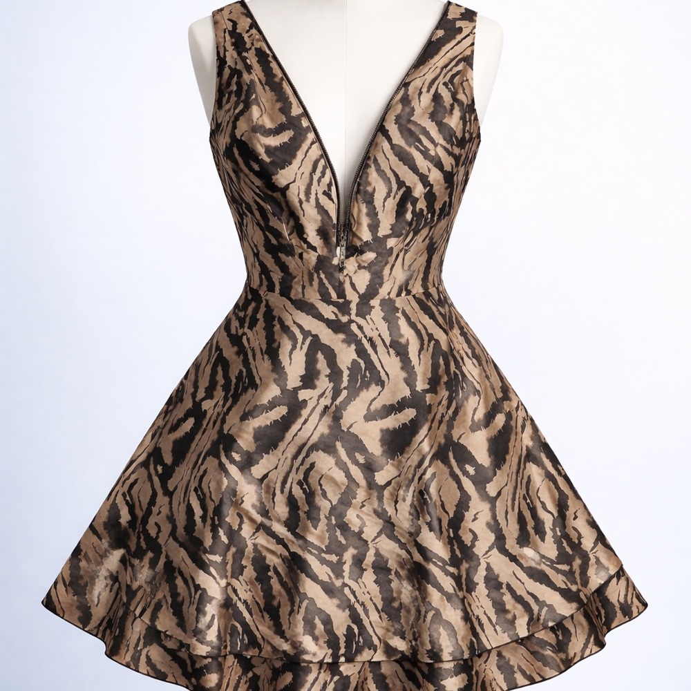 Y2K Bebe Zebra mini dress size S